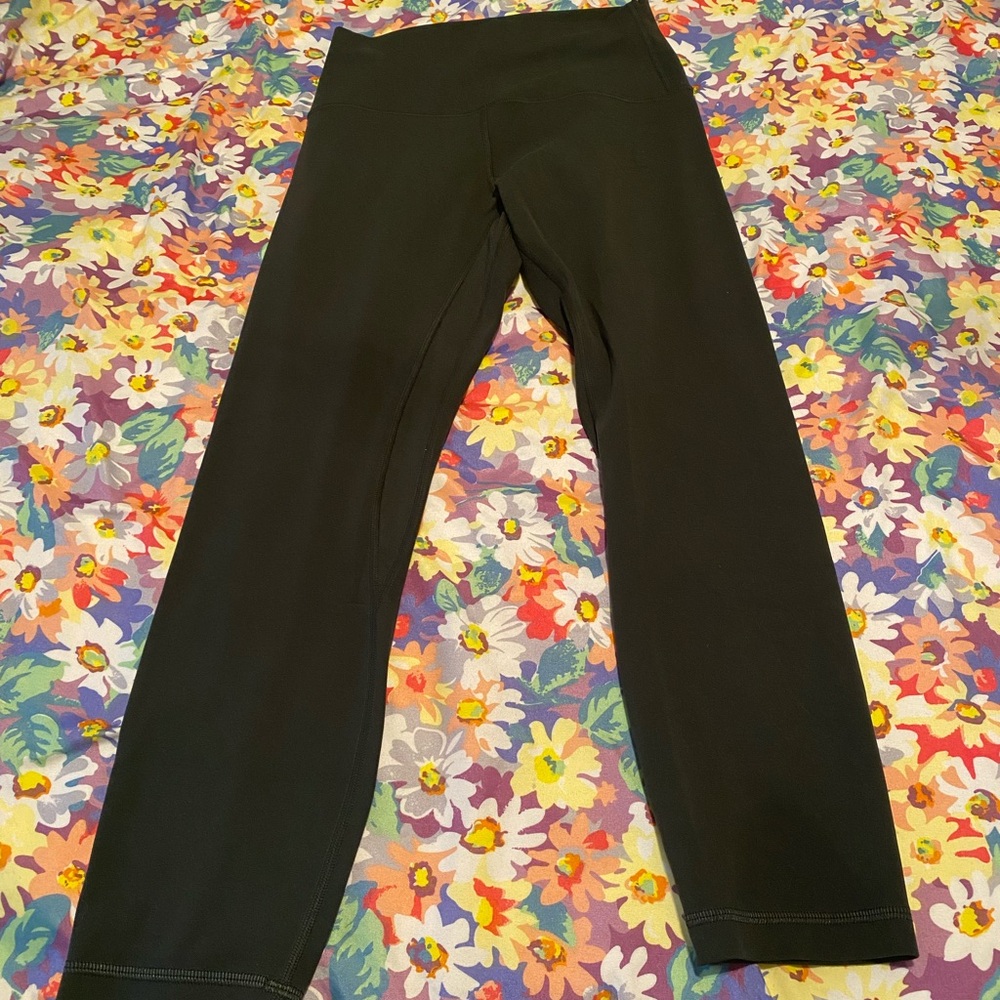 Green align leggings